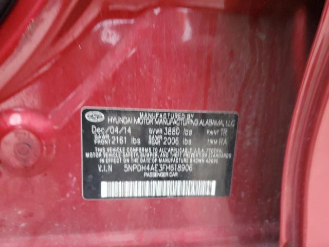 2015 HYUNDAI ELANTRA SE 5NPDH4AE3FH618906