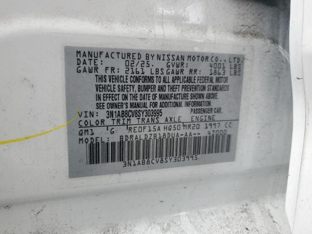 2025 NISSAN SENTRA SV 3N1AB8CV8SY303995