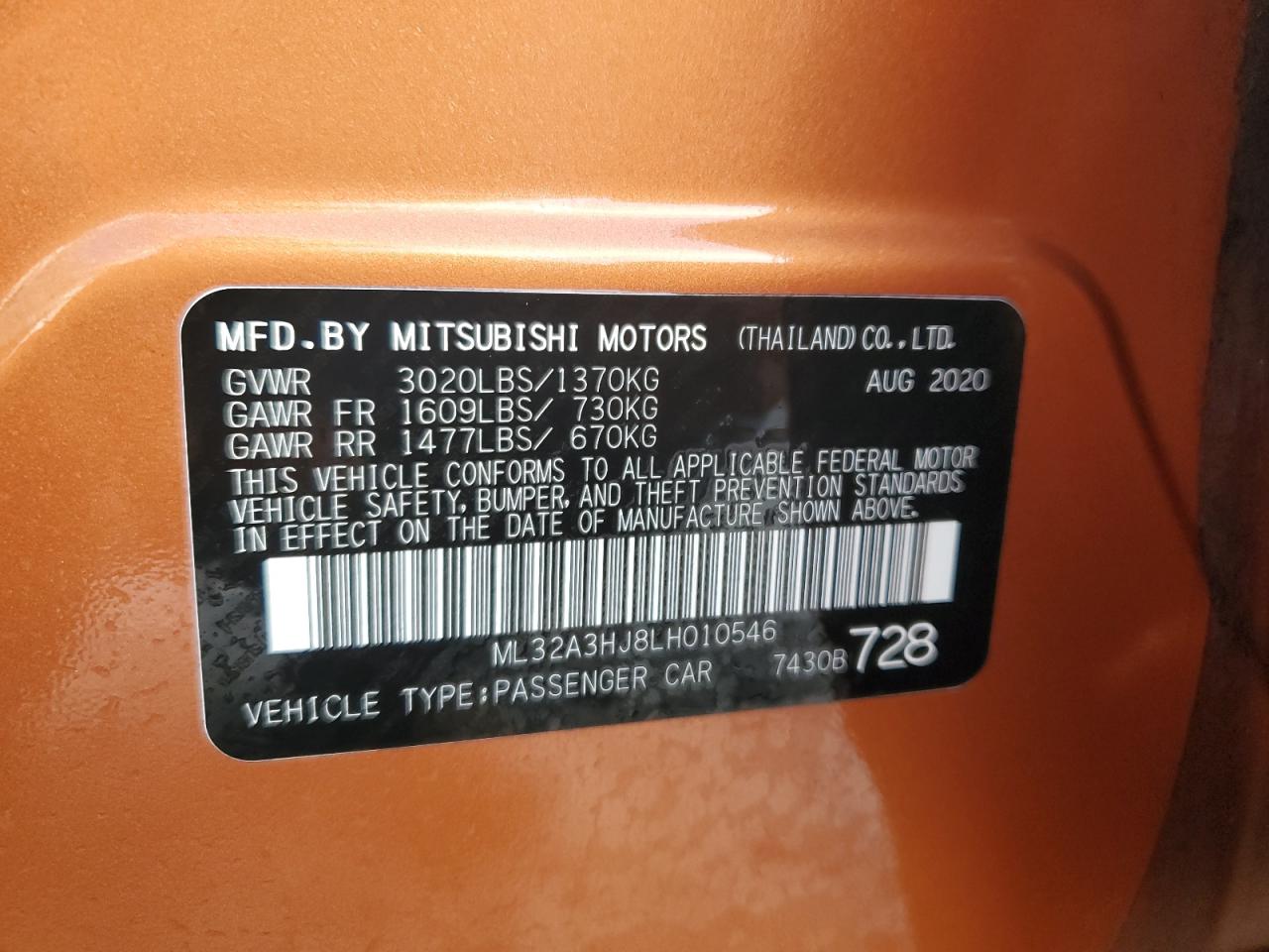 MITSUBISHI MIRAGE ES