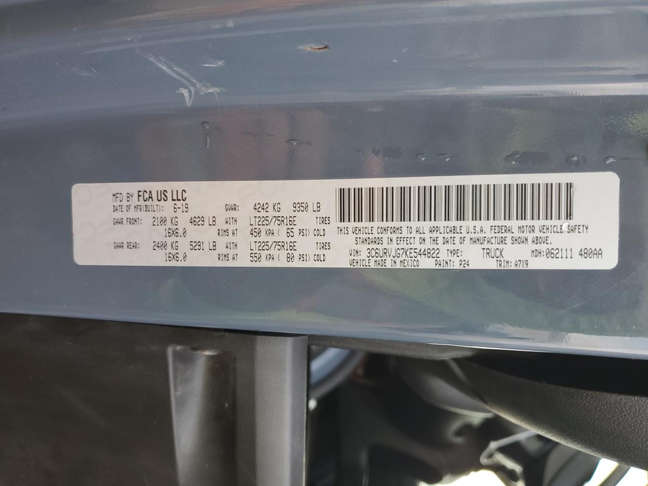 RAM PROMASTER 3500 HIGH