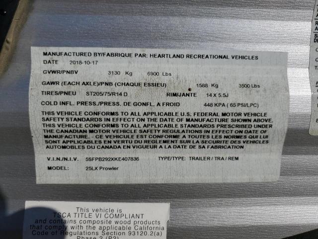 2019 HEARTLAND PROWLER #3274703790