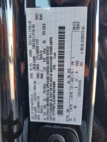 2025 FORD F150 PLATI - 1FTFW7LD3SFA51699