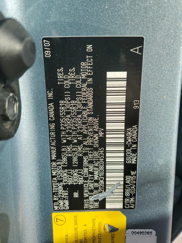 Lot #3274870189 2008 LEXUS RX 350