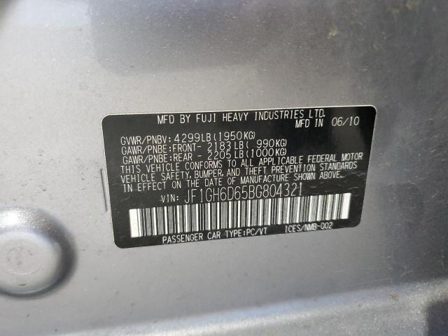 2011 SUBARU IMPREZA OUTBACK SPORT - JF1GH6D65BG804321