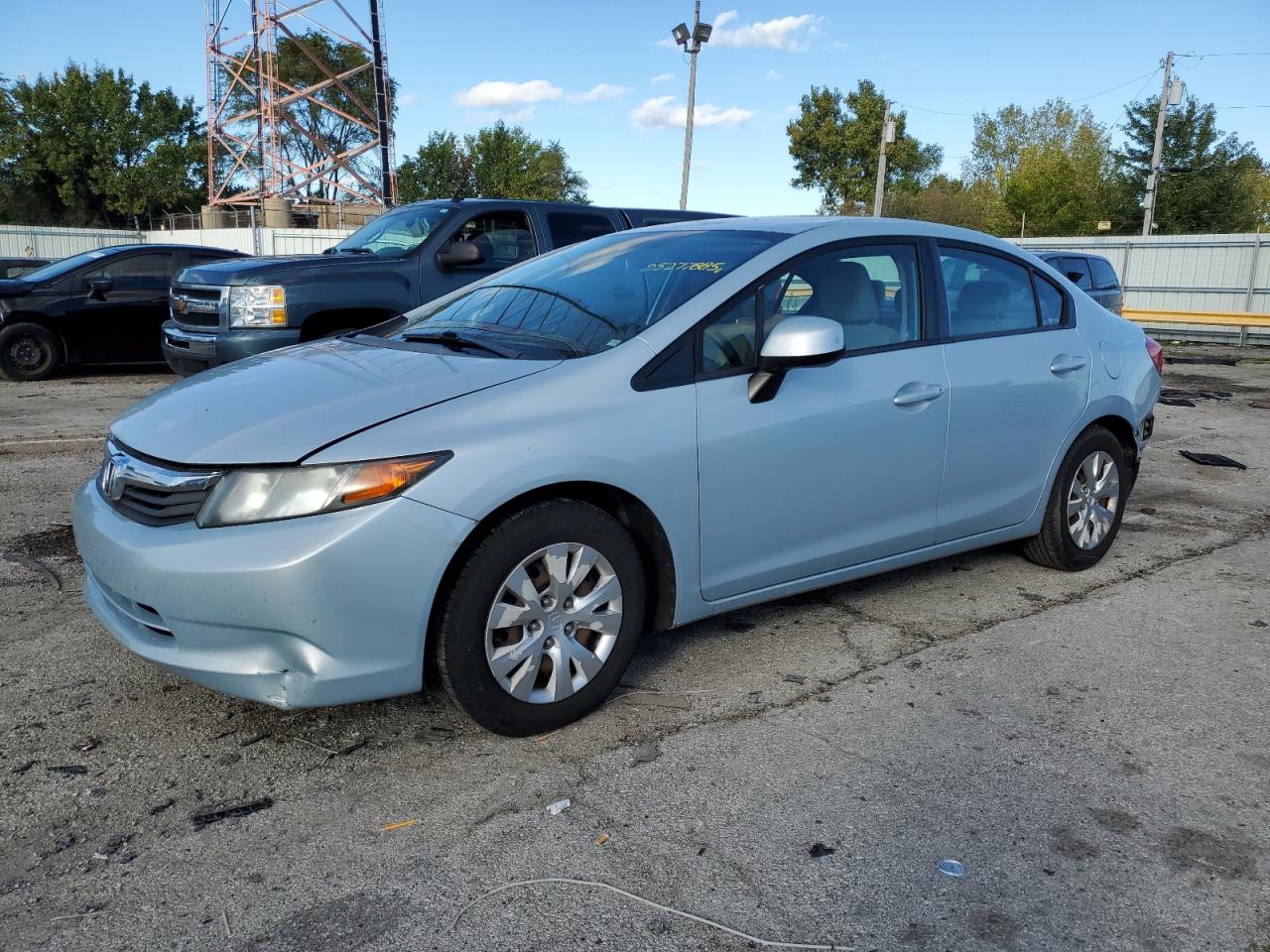 Lot #3263922117 2012 HONDA CIVIC LX