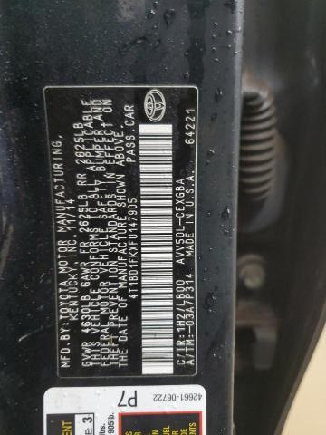 2015 TOYOTA CAMRY HYBR #3287697024