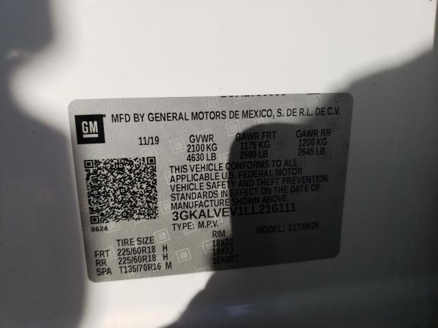 2020 GMC TERRAIN SL 3GKALVEV1LL216111