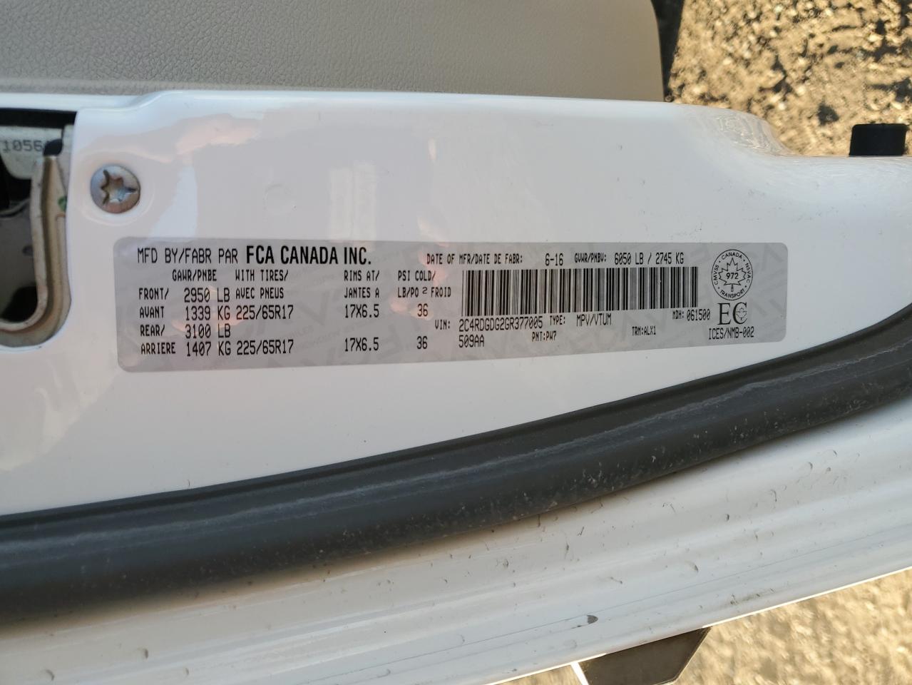 DODGE GRAND CARAVAN CREW