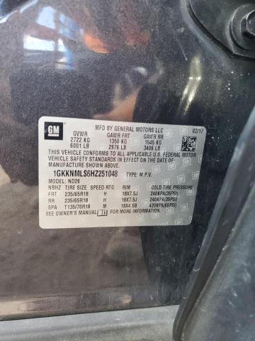 2017 GMC ACADIA SLT-1 1GKKNMLS6HZ251048