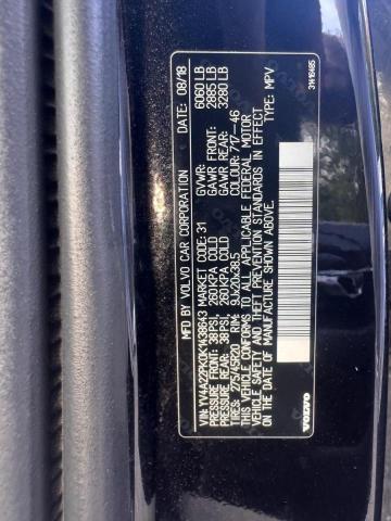 2019 VOLVO XC90 T6 MO YV4A22PK0K1438643
