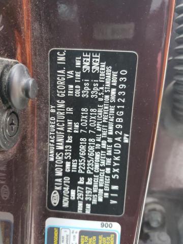 2011 KIA SORENTO EX - 5XYKUDA29BG123930