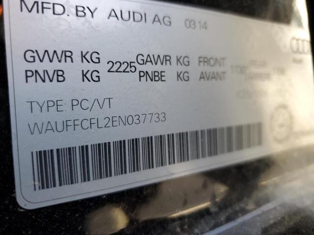 2014 AUDI A4 PREMIUM - WAUFFCFL2EN037733