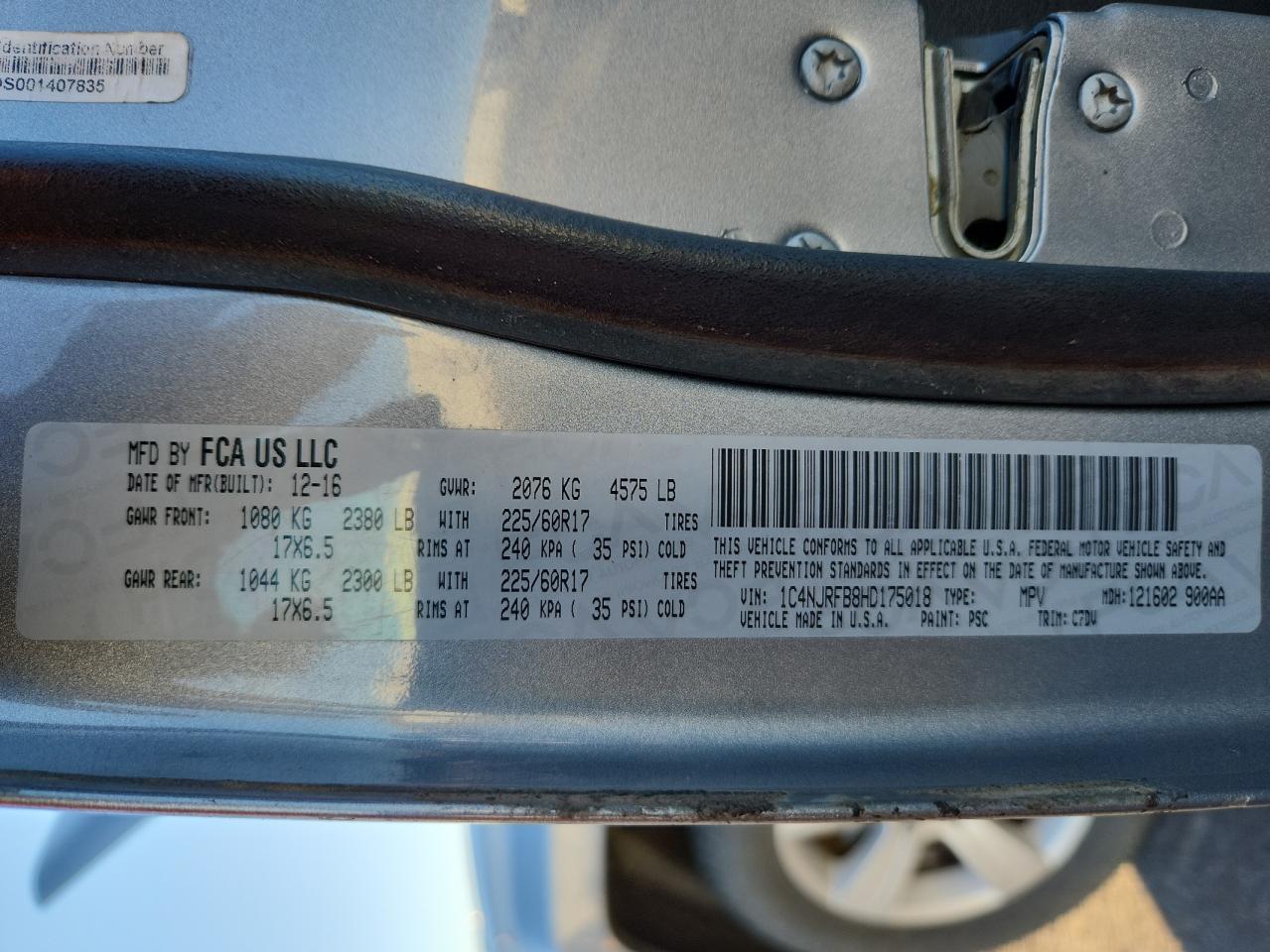 JEEP PATRIOT LATITUDE