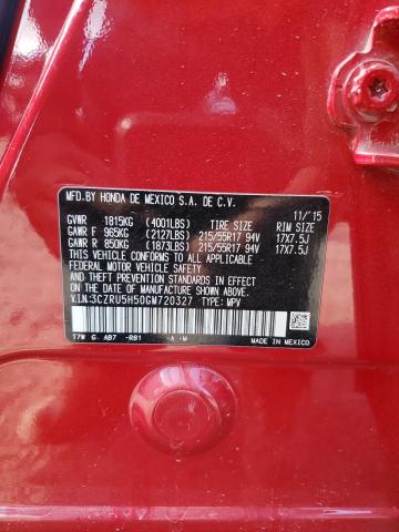 2016 HONDA HR-V EX - 3CZRU5H50GM720327