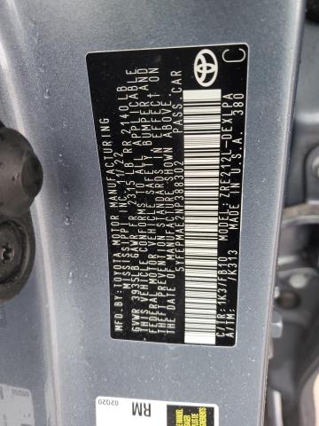 2022 TOYOTA COROLLA LE #3304580460