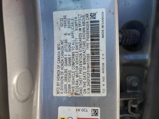 2022 HONDA CIVIC SPOR #3302797922