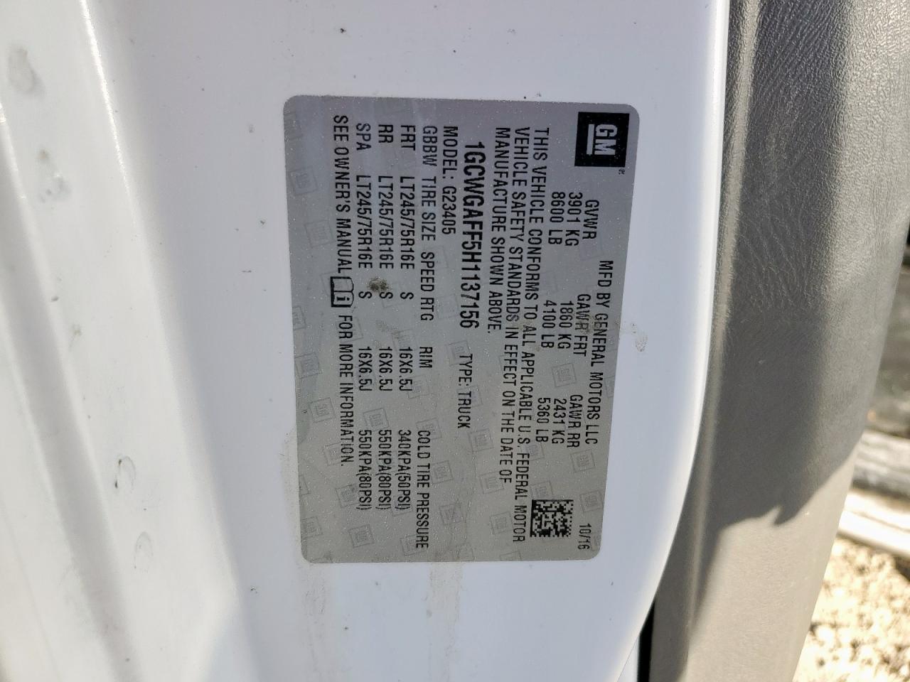 CHEVROLET EXPRESS G2500