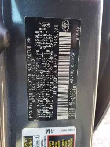 2011 TOYOTA CAMRY BASE - 4T1BF3EK5BU667463