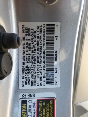 2006 HONDA CIVIC EX #3304602518