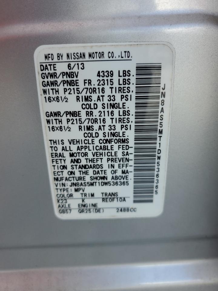 Lot #3308466308 2013 NISSAN ROGUE S