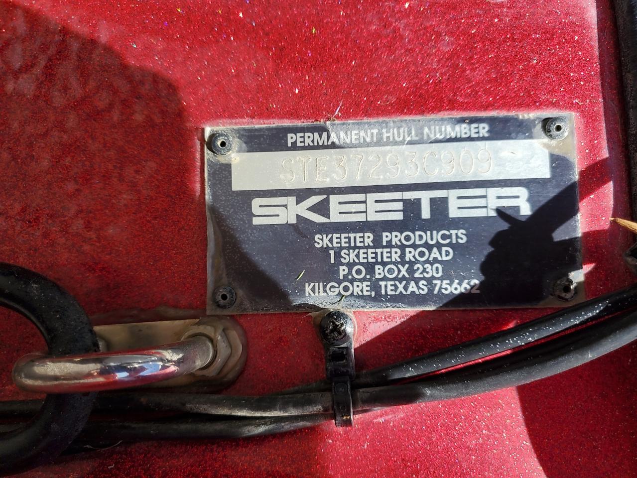 Lot #3302665009 2009 SKEETER SX190