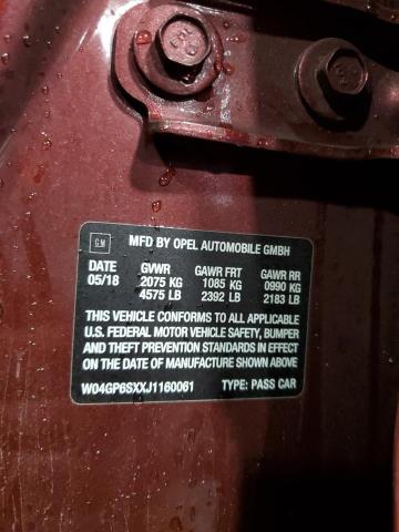 2018 BUICK REGAL ESSE W04GP6SXXJ1160061