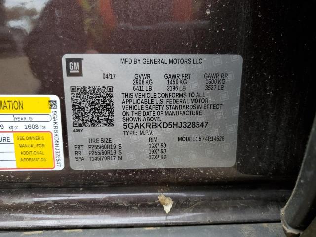 2017 BUICK ENCLAVE #3291333164