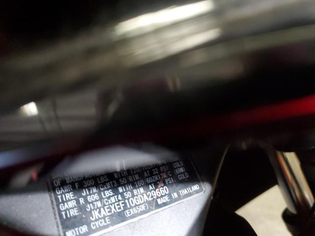 2016 KAWASAKI EX650 F JKAEXEF10GDA29660