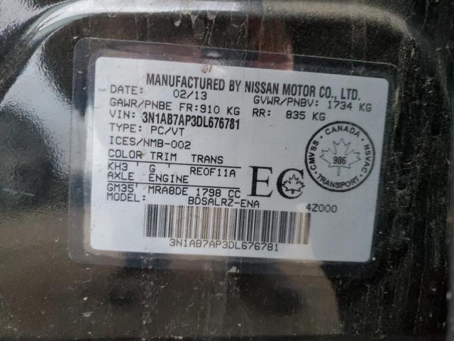 2013 NISSAN SENTRA S - 3N1AB7AP3DL676781