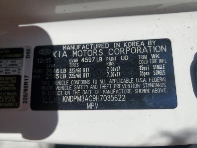 2017 KIA SPORTAGE L KNDPM3AC9H7035622