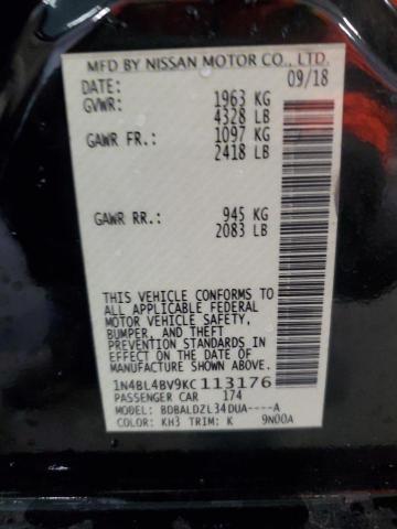 2019 NISSAN ALTIMA S #3297170901