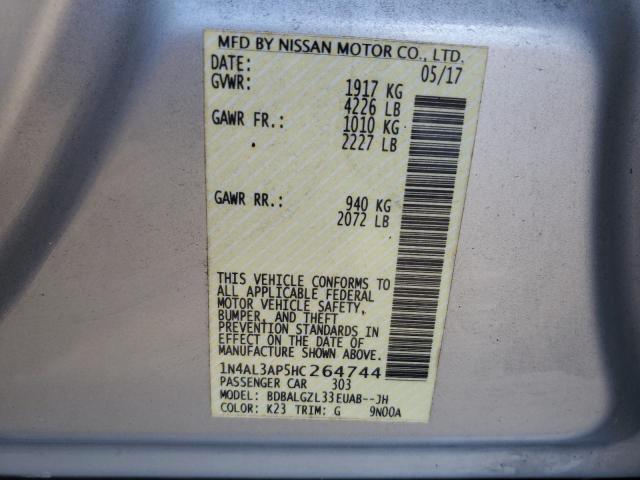 2017 NISSAN ALTIMA 2.5 #3271606381