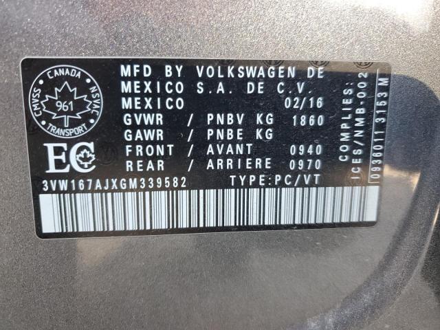 2016 VOLKSWAGEN JETTA S - 3VW167AJXGM339582