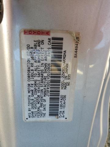 2000 TOYOTA MR2 SPYDER #3296320423