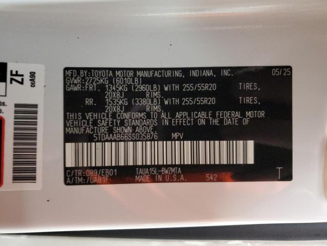 2025 LEXUS TX 350 BAS - 5TDAAAB66SS035876