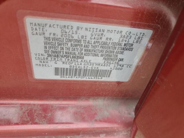 2015 NISSAN SENTRA S - 3N1AB7AP0FL663568