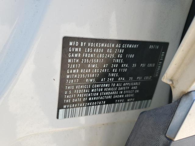 2017 VOLKSWAGEN TIGUAN WOL #3285651309
