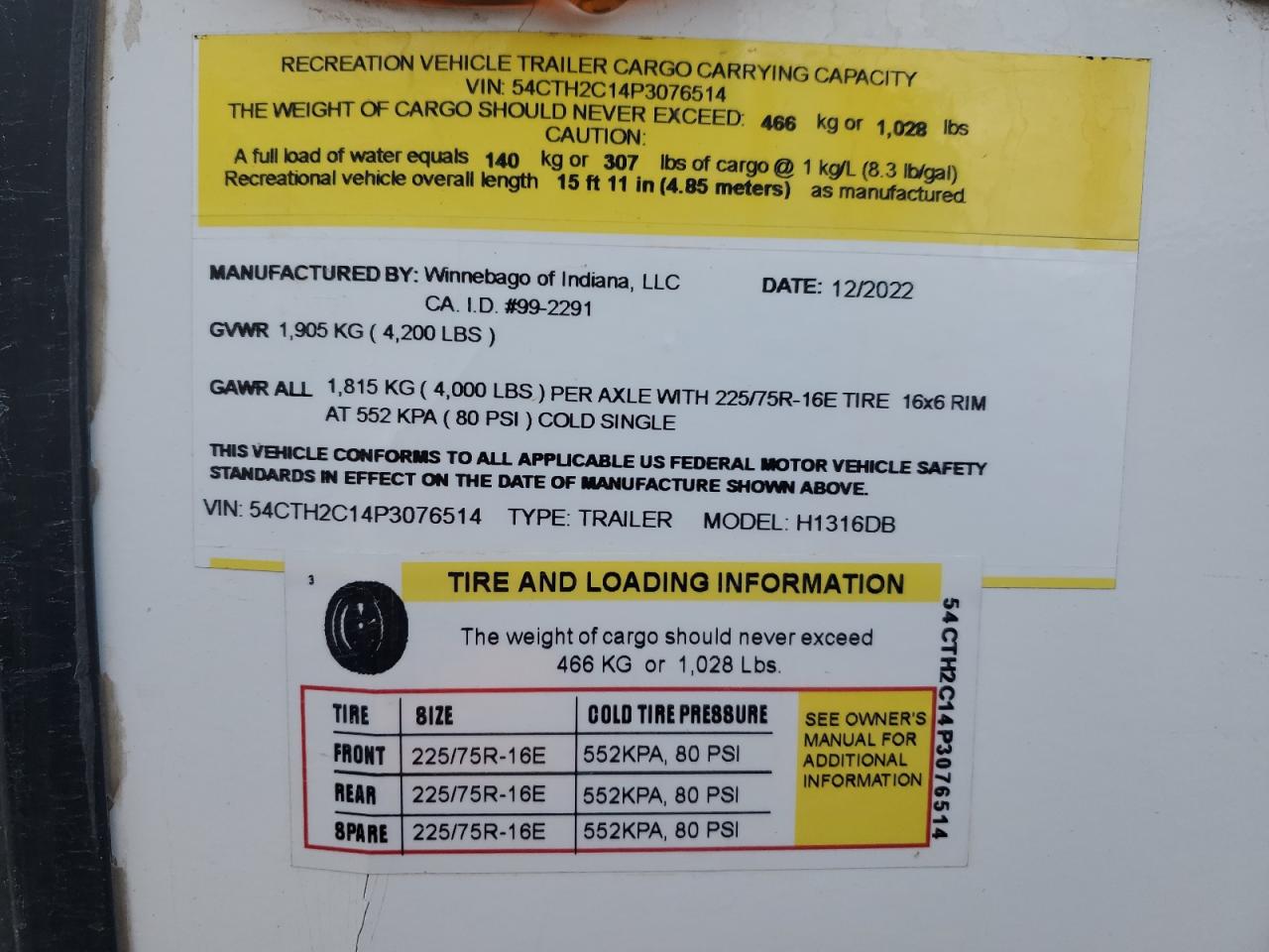 Lot #3268500797 2023 WINNEBAGO HIKE