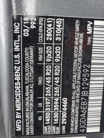 2018 MERCEDES-BENZ GLE 43 AMG 4JGDA6EB7JB129592