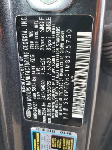 2021 KIA TELLURIDE 5XYP6DHC1MG175750