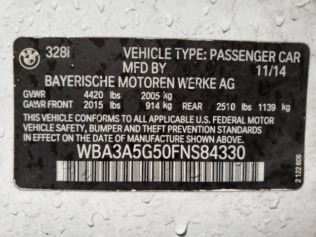 2015 BMW 328 I WBA3A5G50FNS84330