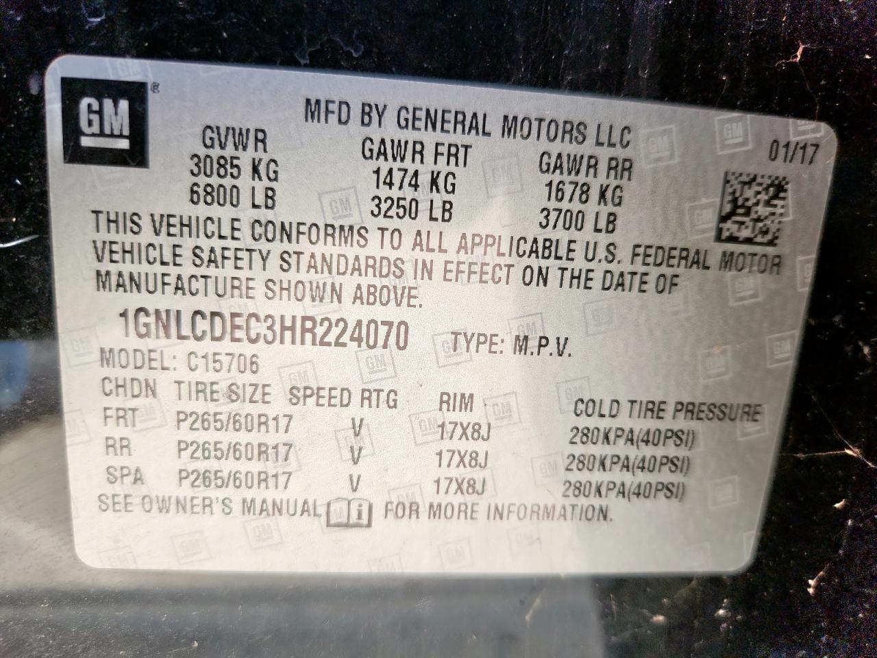 CHEVROLET TAHOE POLICE