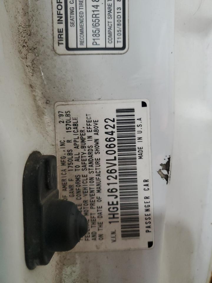 Lot #3290243201 1997 HONDA CIVIC DX