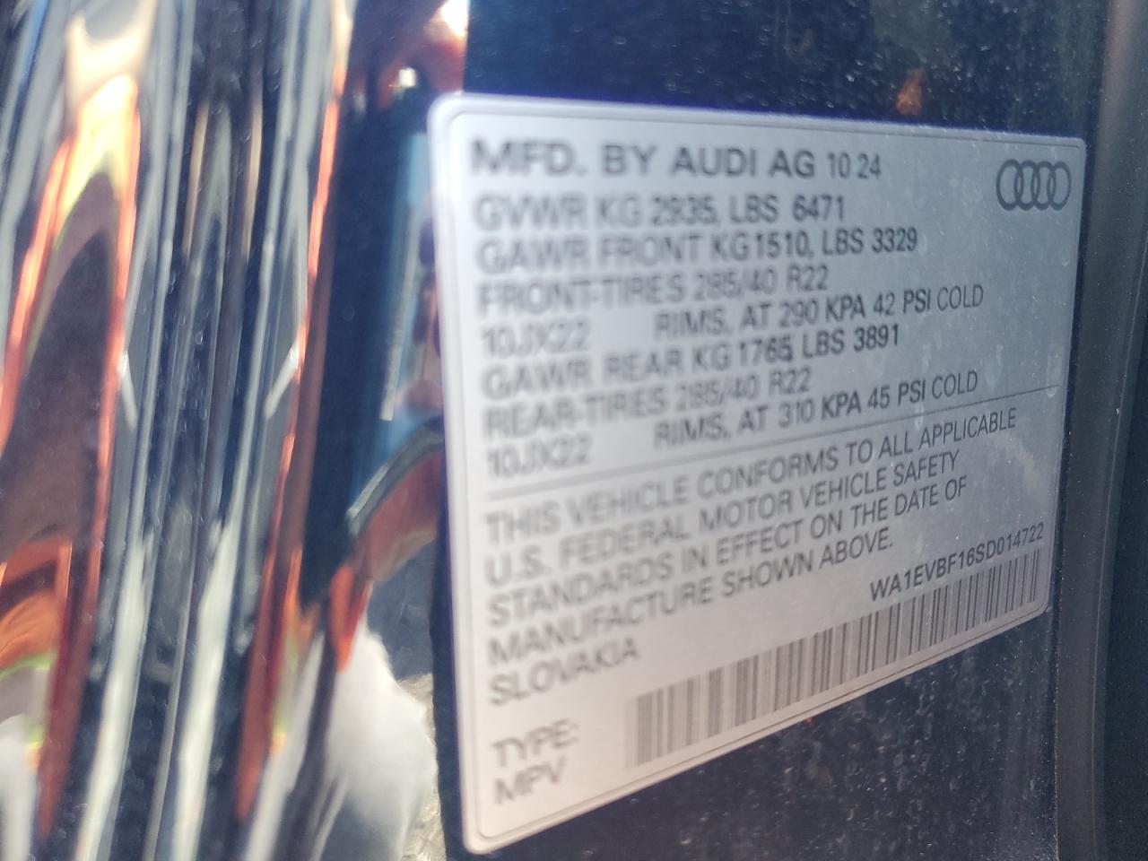 AUDI Q8 PREMIUM PLUS S-LINE