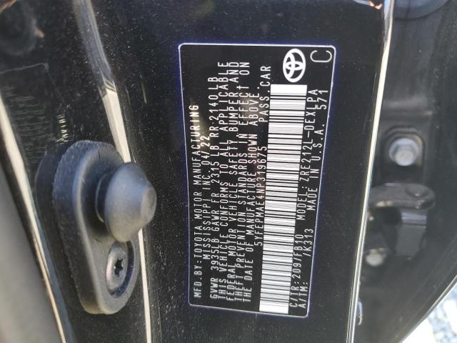 2022 TOYOTA COROLLA LE - 5YFEPMAE4NP319675