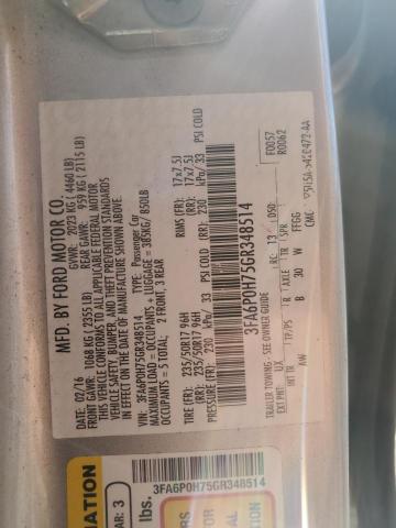 2016 FORD FUSION SE - 3FA6P0H75GR348514