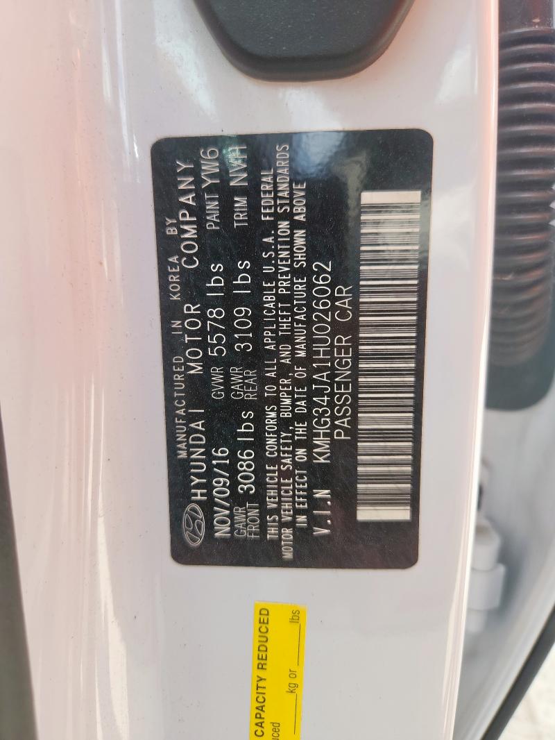 2017 GENESIS G90 PREMIU KMHG34JA1HU026062
