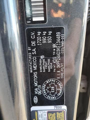 2019 KIA FORTE FE 3KPF24AD3KE134489