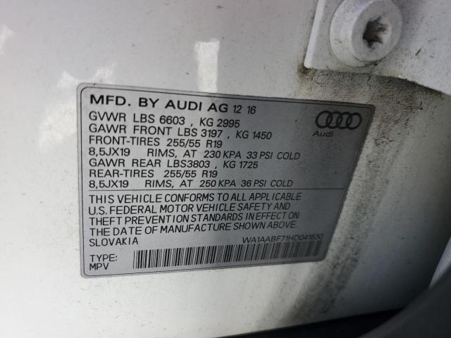 2017 AUDI Q7 PREMIUM WA1AABF71HD041530