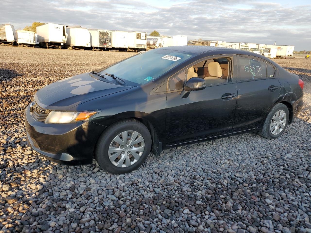 Lot #3265104871 2012 HONDA CIVIC LX